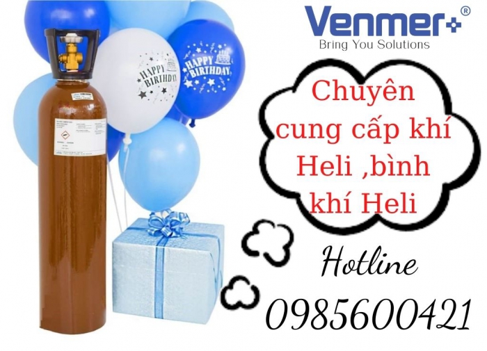 Khí He - Công ty Venmer Việt Nam chuyên cung cấp khí He, bình khí He các loại