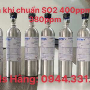 Bình khí chuẩn SO2 400ppm NO 380ppm