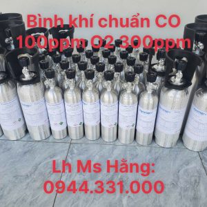 Bình khí chuẩn CO 100 ppm O2 300 ppm 5 Bình khí chuẩn CO 100 ppm O2 300 ppm