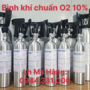 Bình khí chuẩn O2 10%