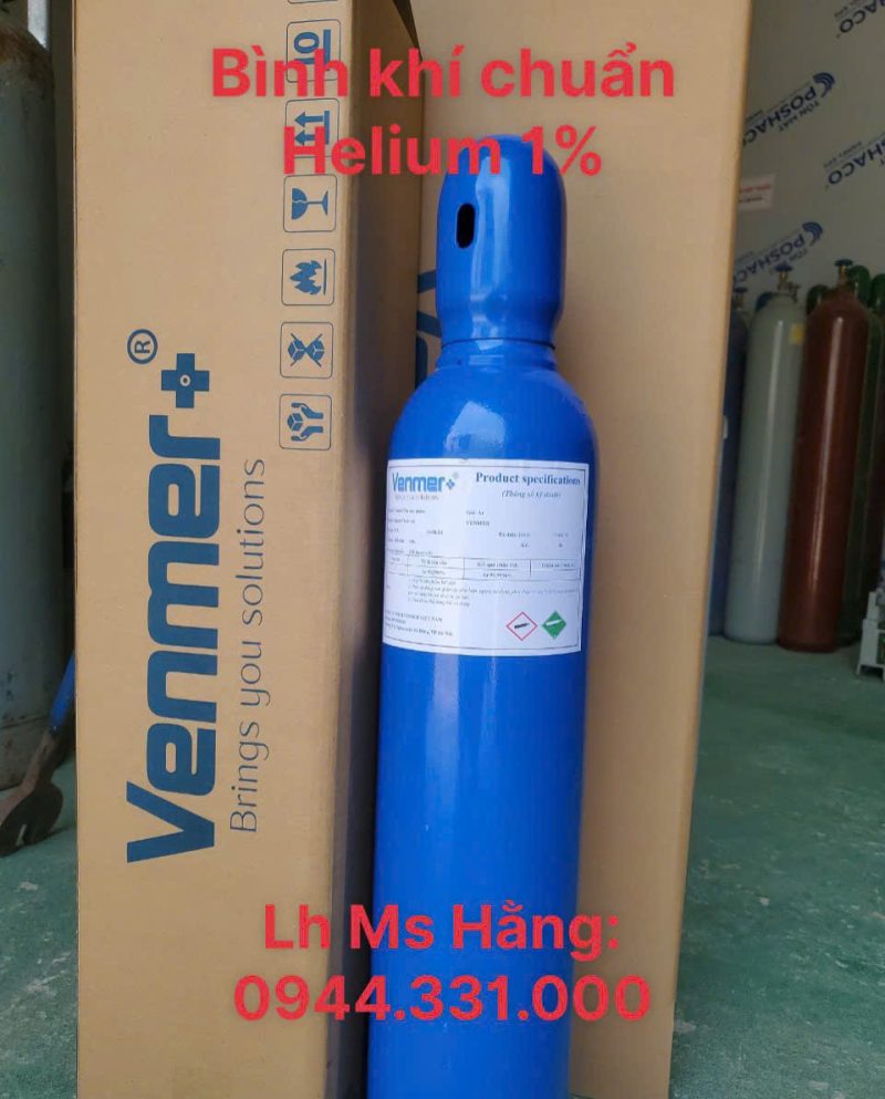 Bình khí hiệu chuẩn Helium 1%