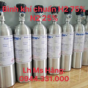 Bình khí hiệu chuẩn H2 75% N2 25% 5 Bình khí hiệu chuẩn H2 75% N2 25%