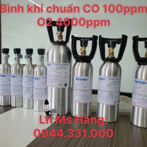 Bình khí chuẩn CO 100 ppm O2 4000 ppm 4 Bình khí chuẩn CO 100 ppm O2 4000 ppm