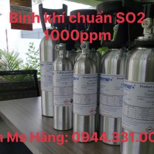 Bình khí hiệu chuẩn SO2 1000ppm 4 Bình khí hiệu chuẩn SO2 1000ppm