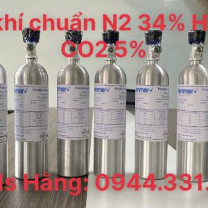 Bình khí chuẩn N2 34% He 61% CO2 5%