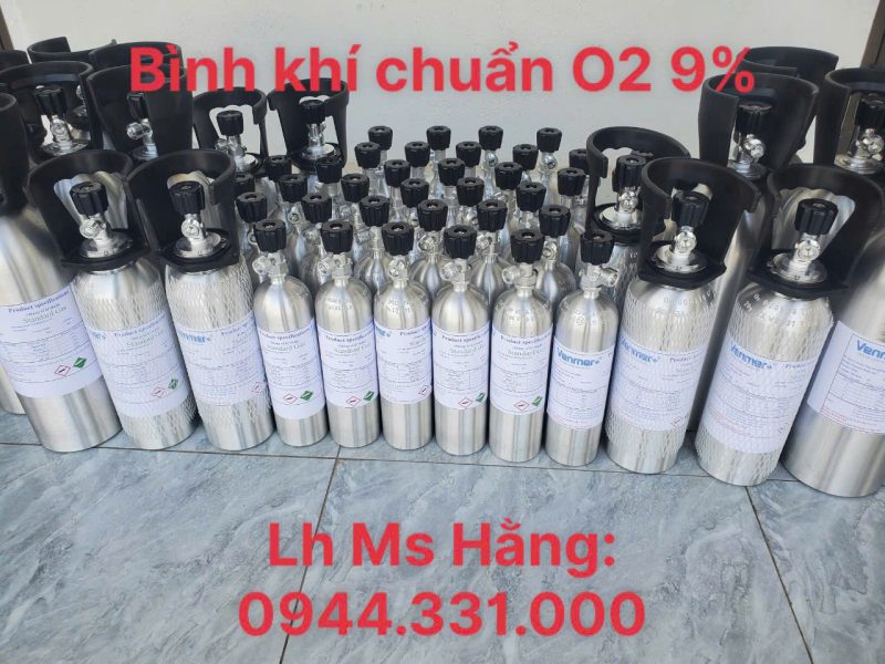 Bình khí chuẩn O2 9%