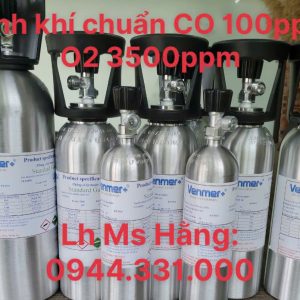 Bình khí chuẩn CO 100 ppm O2 3500 ppm 4 Bình khí chuẩn CO 100 ppm O2 3500 ppm