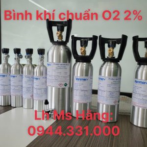 Bình khí chuẩn O2 2%