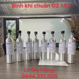 Bình khí chuẩn O2 14%