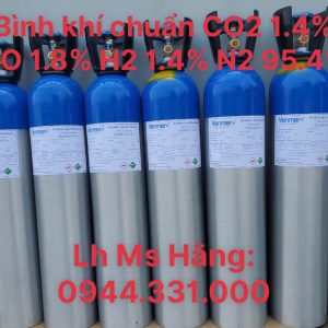 Bình khí chuẩn CO2 1.4% CO 1.8% H2 1.4% N2 95.4% 4 Bình khí chuẩn CO2 1.4% CO 1.8% H2 1.4% N2 95.4%