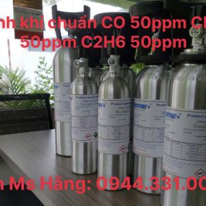 Bình khí chuẩn CO 50ppm CH4 50ppm C2H6 50ppm