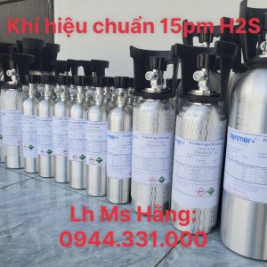 Bình khí hiệu chuẩn 15ppm H2S 5 Khí hiệu chuẩn 15ppm H2S