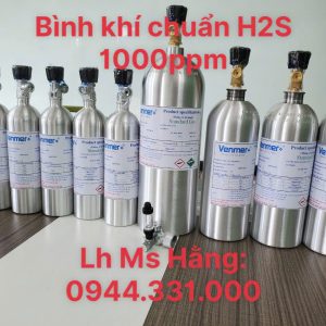 Bình khí hiệu chuẩn H2S 1000ppm 4 Bình khí hiệu chuẩn H2S 1000ppm