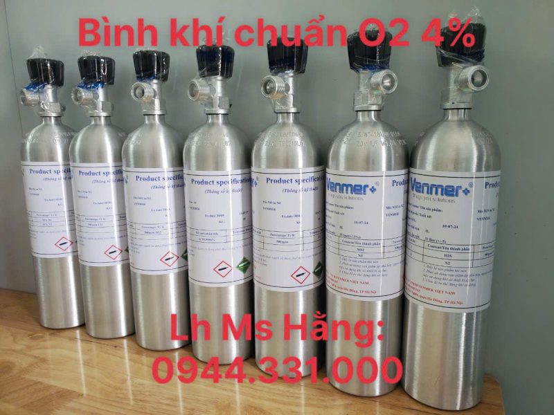 Bình khí chuẩn O2 4%