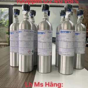 Bình khí chuẩn CO 100 ppm O2 40 vol% 4 Bình khí chuẩn CO 100 ppm O2 40 vol%