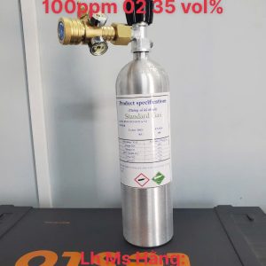 Bình khí chuẩn CO 100 ppm O2 35 vol%