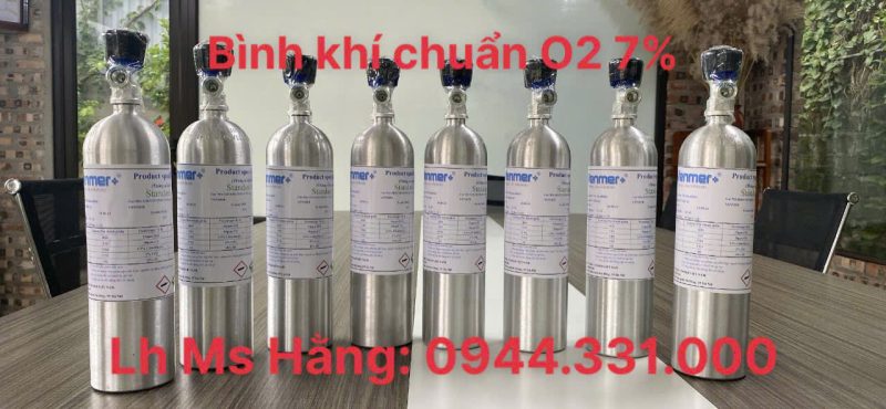 Bình khí chuẩn O2 7%