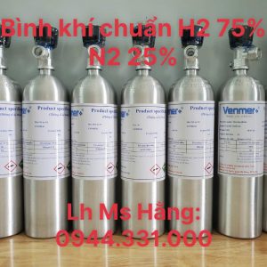 Bình khí hiệu chuẩn H2 75% N2 25%