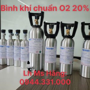 Bình khí chuẩn O2 20% 4 Bình khí chuẩn O2 20%