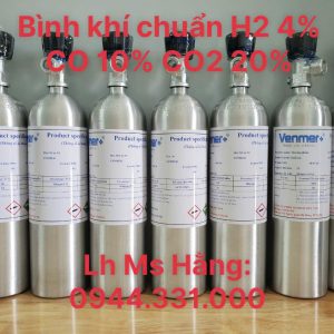 Bình khí chuẩn H2 4% CO 10% CO2 20%