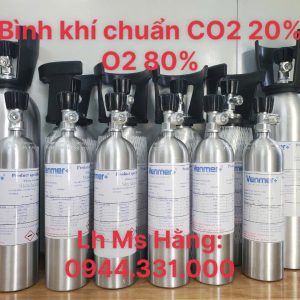 Bình khí hiệu chuẩn CO2 20% O2 80% 4 Bình khí hiệu chuẩn CO2 20% O2 80%