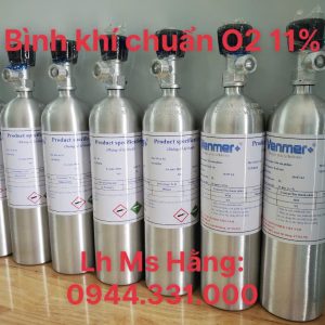 Bình khí chuẩn O2 11%