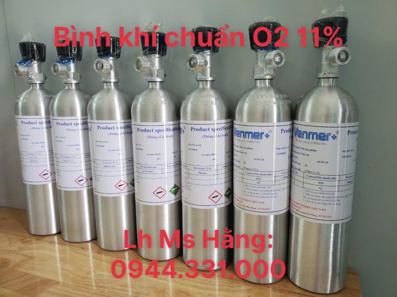 Bình khí chuẩn O2 11%