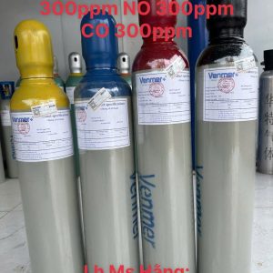 Bình khí chuẩn SO2 300ppm NO 300ppm CO 300ppm