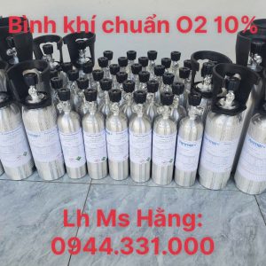 Bình khí chuẩn O2 10% 4 Bình khí chuẩn O2 10%
