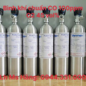 Bình khí chuẩn CO 100 ppm O2 45 vol% 5 Bình khí chuẩn CO 100 ppm O2 45 vol%