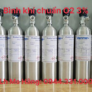 Bình khí chuẩn O2 3% 4 Bình khí chuẩn O2 3%