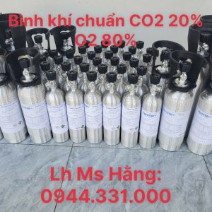 Bình khí hiệu chuẩn CO2 20% O2 80%