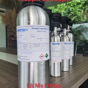 Bình khí chuẩn CO 100 ppm O2 50 ppm