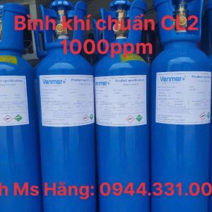 Bình khí hiệu chuẩn CL2 1000ppm