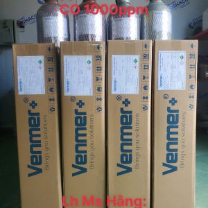 Bình khí chuẩn SO2 500ppm NO 400ppm CO 1000ppm 5 Bình khí chuẩn SO2 500ppm NO 400ppm CO 1000ppm