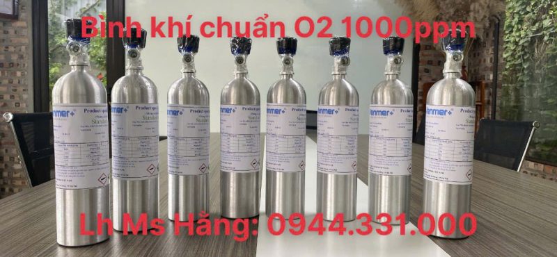 Bình khí hiệu chuẩn O2 1000ppm