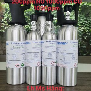 Bình khí chuẩn SO2 200ppm NO 1000ppm CO 1000ppm 5 Bình khí chuẩn SO2 200ppm NO 1000ppm CO 1000ppm