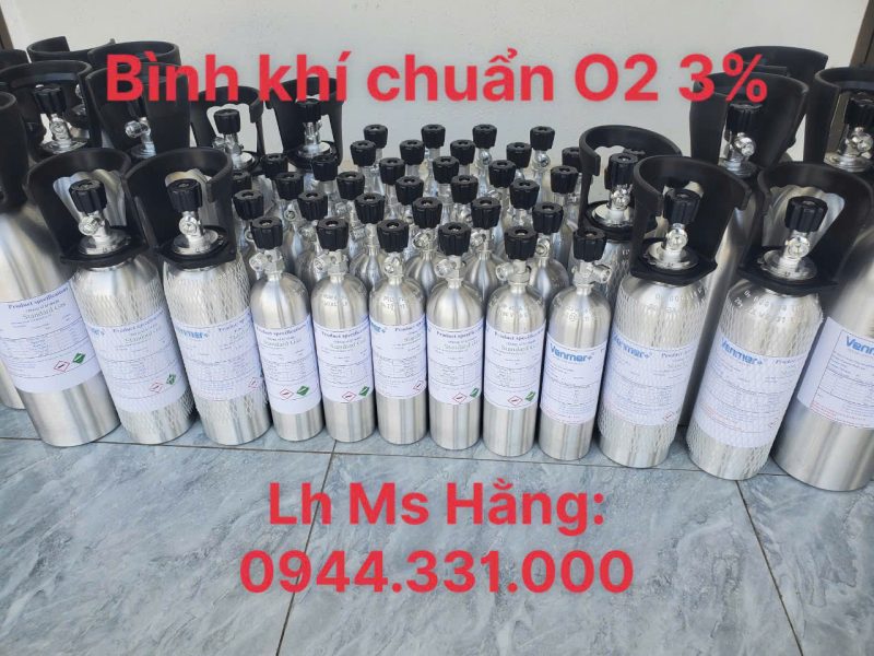 Bình khí chuẩn O2 3%