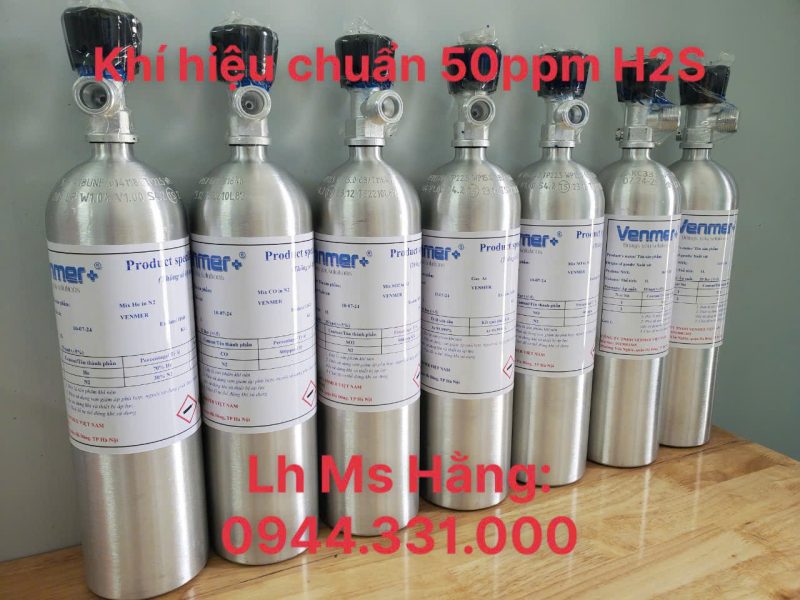 Khí hiệu chuẩn 50ppm H2S