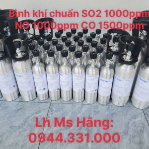 Bình khí chuẩn SO2 1000ppm NO 1000ppm CO 1500ppm 4 Bình khí chuẩn SO2 1000ppm NO 1000ppm CO 1500ppm
