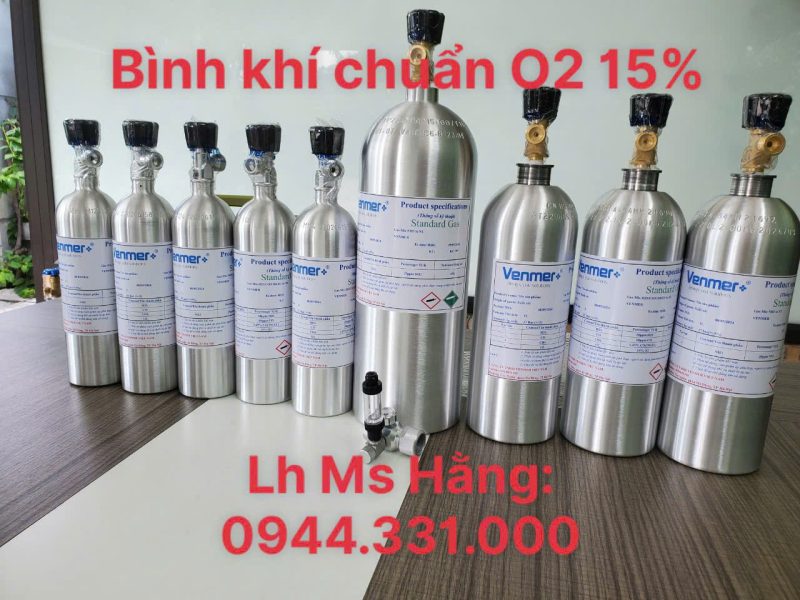 Bình khí chuẩn O2 15%