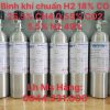Bình khí chuẩn H2 18% CO 25.5% CH4 0.55% CO2 5.5% N2 49% 6 Bình khí chuẩn H2 18%, CO 25.5%, CH4 0.55%, CO2 5.5%, N2 49%