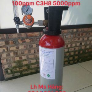 Bình khí chuẩn CO 100ppm C3H8 5000ppm