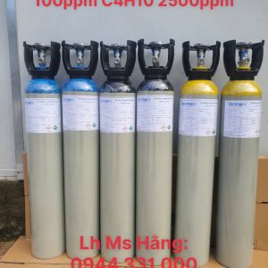 Bình khí chuẩn CO 100ppm C4H10 2500ppm