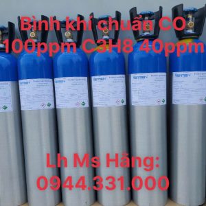 Bình khí chuẩn CO 100ppm C3H8 40ppm 5 Bình khí chuẩn CO 100ppm C3H8 40ppm