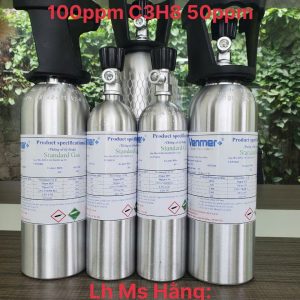 Bình khí chuẩn CO 100ppm C3H8 50ppm 5 Bình khí chuẩn CO 100ppm C3H8 50ppm