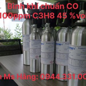 Bình khí chuẩn CO 100ppm C3H8 45 vol% 4 Bình khí chuẩn CO 100ppm C3H8 45 vol%