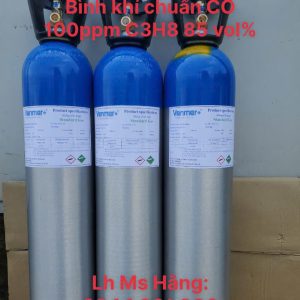 Bình khí chuẩn CO 100ppm C3H8 85 vol% 4 Bình khí chuẩn CO 100ppm C3H8 85 vol%