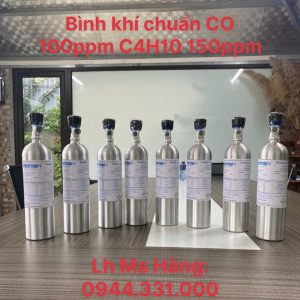 Bình khí chuẩn CO 100ppm C4H10 150ppm