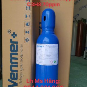 Bình khí chuẩn CO 100ppm C3H8 70ppm 5 Bình khí chuẩn CO 100ppm C3H8 70ppm